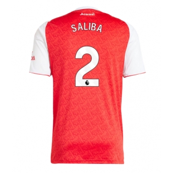 Billige Fotballdrakt Arsenal William Saliba #2 Replika Hjemmedrakt 2025-26 Kortermet